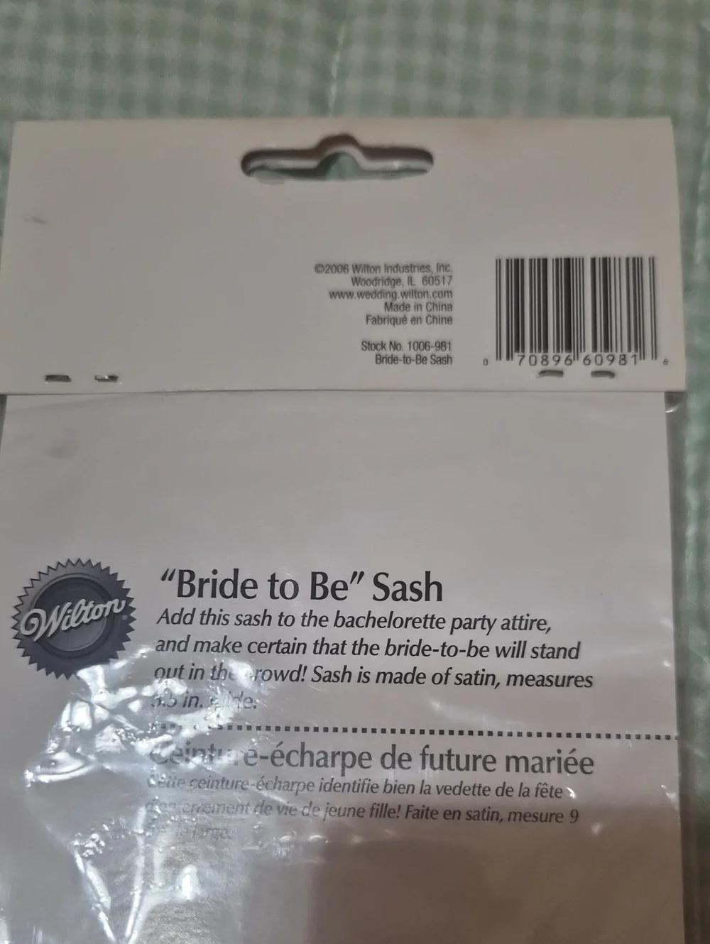 Wilton Hot Pink Bride-to-Be Sash